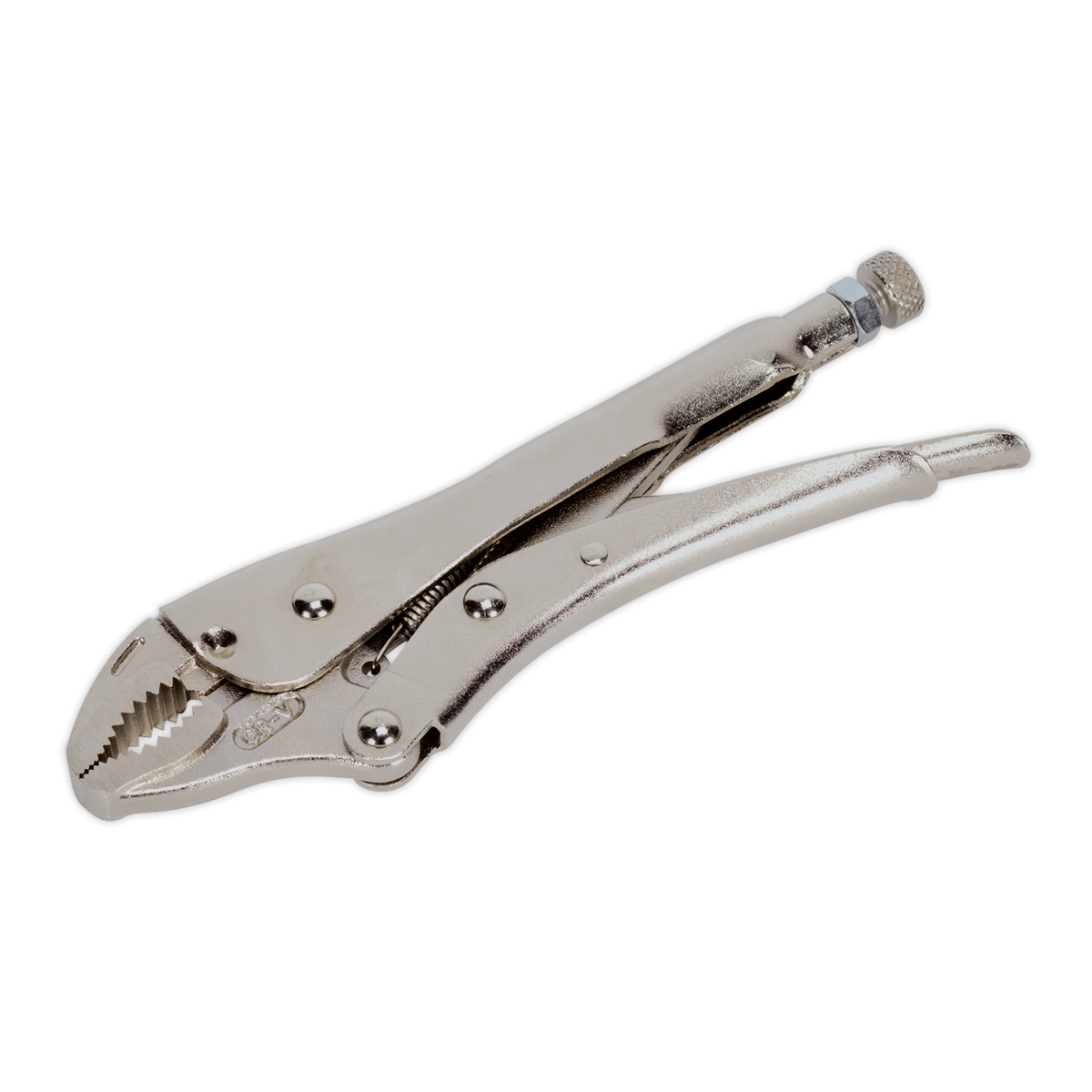 Sealey 180mm Locking Pliers Curved Jaws 0-35mm Capacity AK6820