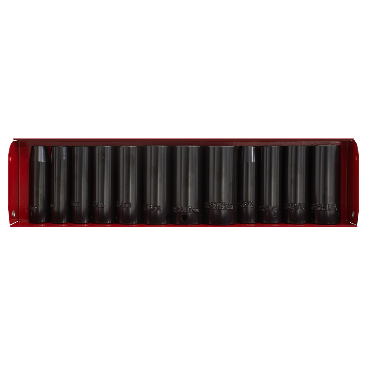 Sealey 12pc 3/8"Sq Drive Deep Impact Socket Set - Metric/Imperial AK683