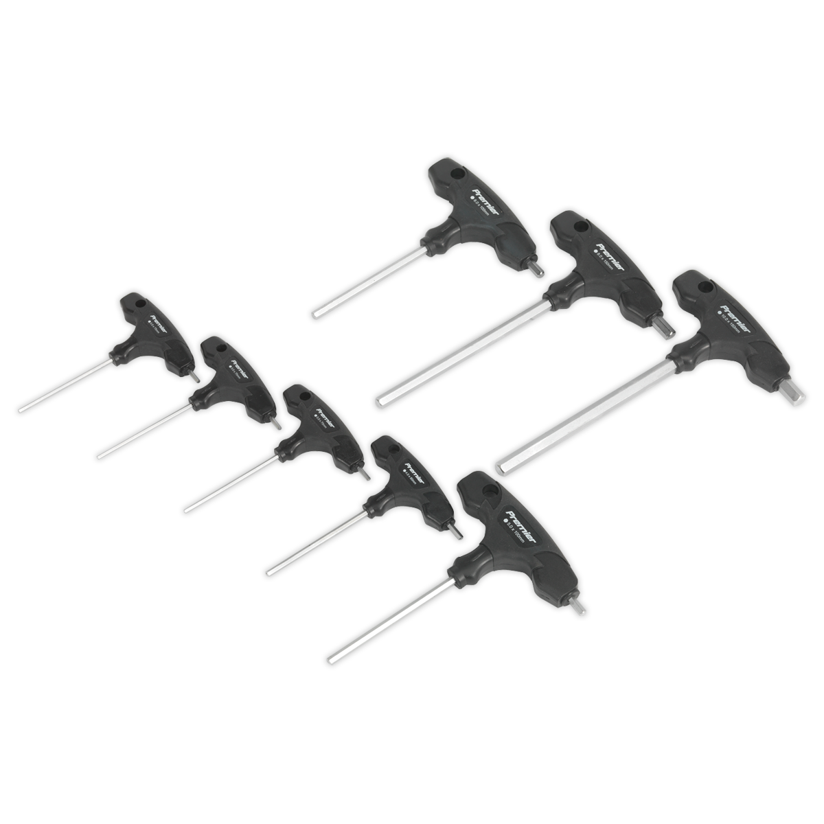 Sealey 8pc T-Handle Hex Key Set AK7143