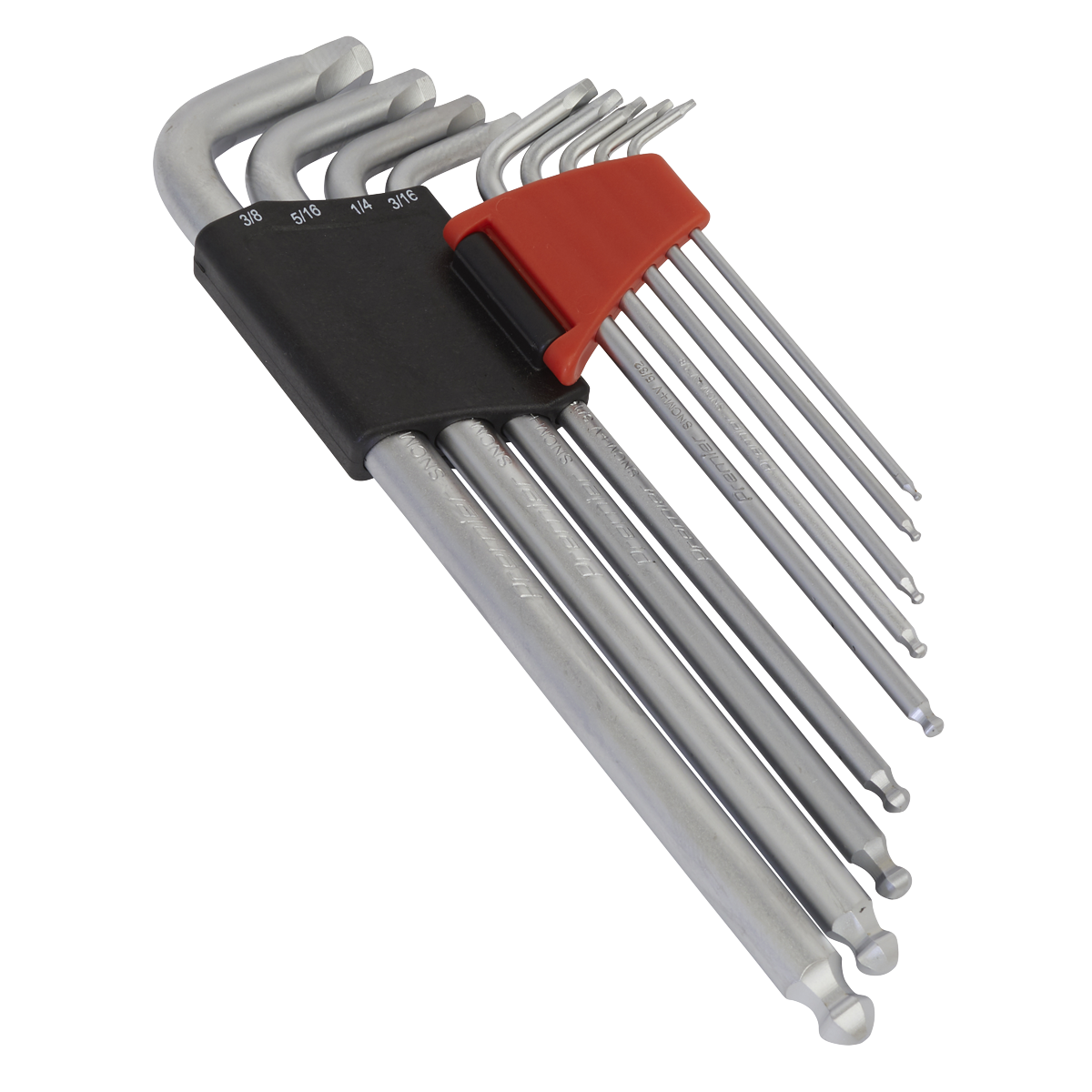 Sealey 9pc Lock-On™ Ball-End Hex Key Set - Imperial AK7181