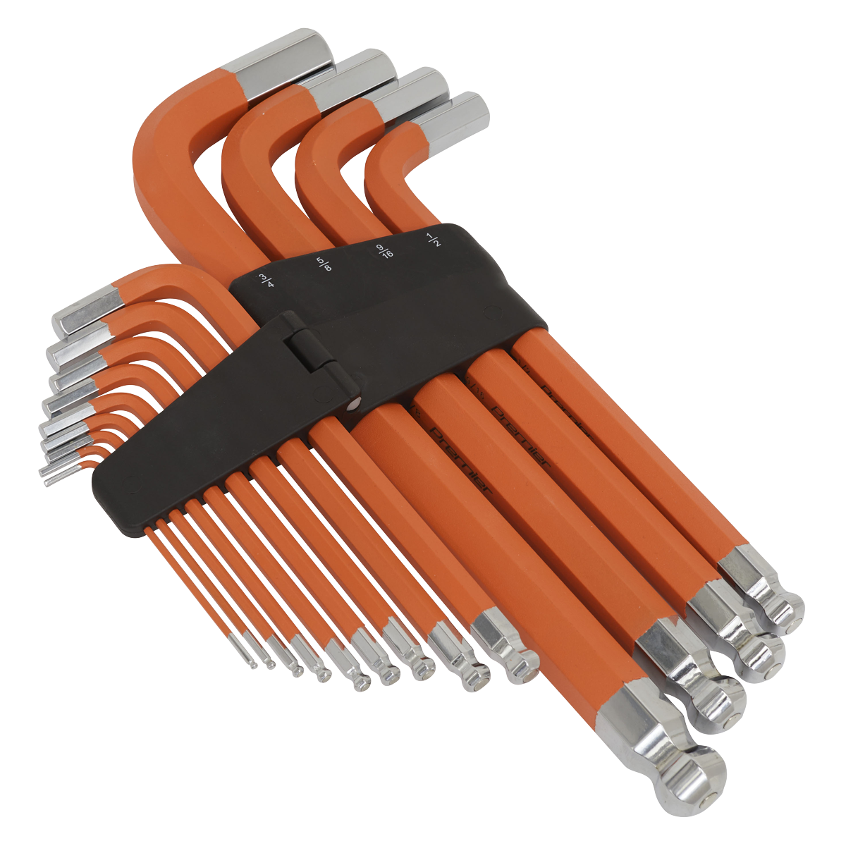Sealey 13pc Extra-Long Anti-Slip Jumbo Ball-End Hex Key Set - Imperial AK71870