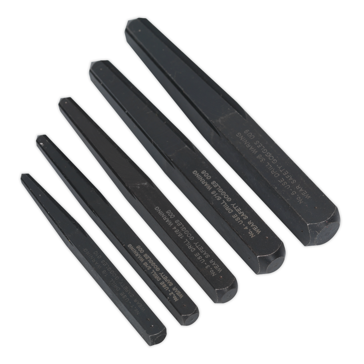 Sealey 5pc Square Type Screw Extractor Set AK719