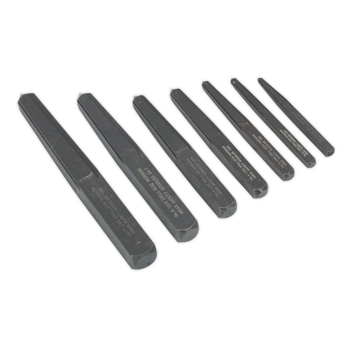Sealey 7pc Square Type Screw Extractor Set AK720