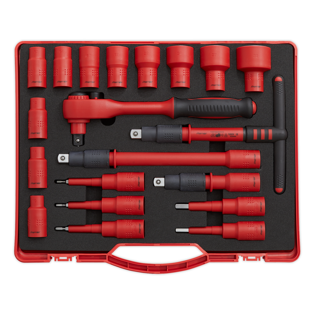 Sealey 20pc 1/2"Sq Drive Insulated Socket Set - VDE Approved AK7941