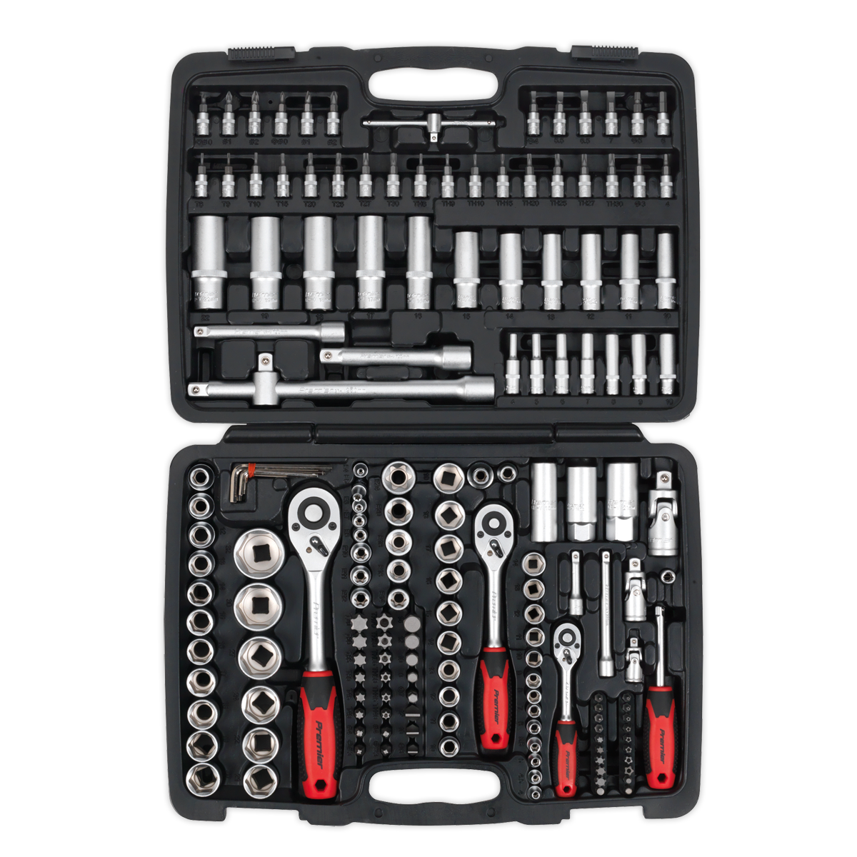 Sealey 172pc 1/4", 3/8" & 1/2"Sq Drive Socket Set AK7955EU