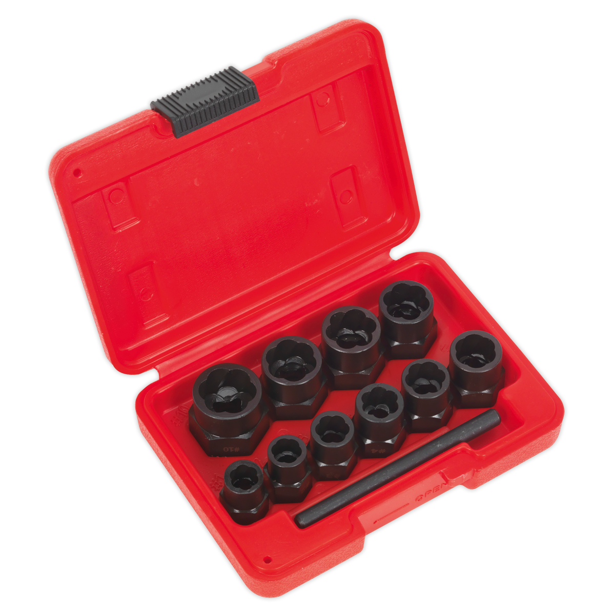 Sealey 11pc 3/8"Sq Drive Bolt Extractor Set AK8184