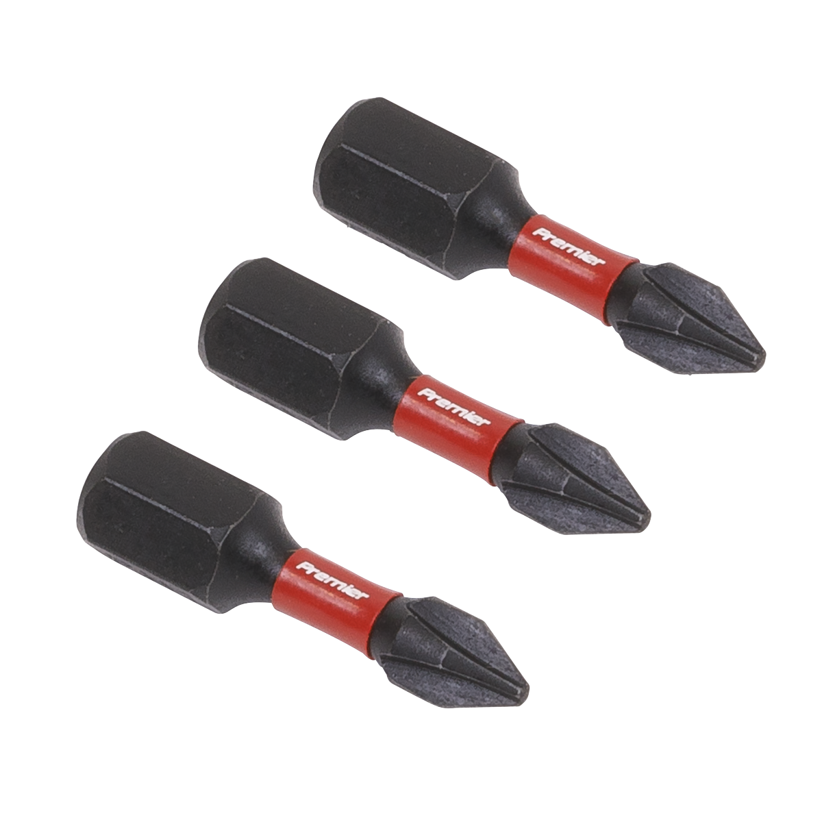 Sealey 3pc 25mm Phillips #1 Impact Power Tool Bit Set AK8204