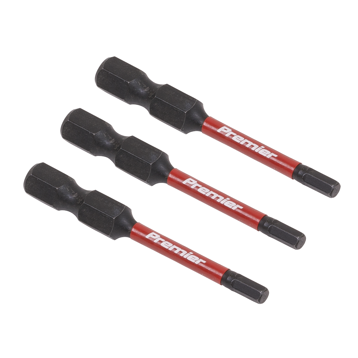 Sealey 3pc 50mm Hex 3mm Impact Power Tool Bit Set AK8236