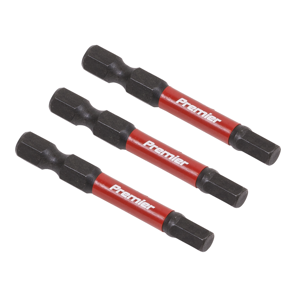Sealey 3pc 50mm Hex 5mm Impact Power Tool Bit Set AK8238
