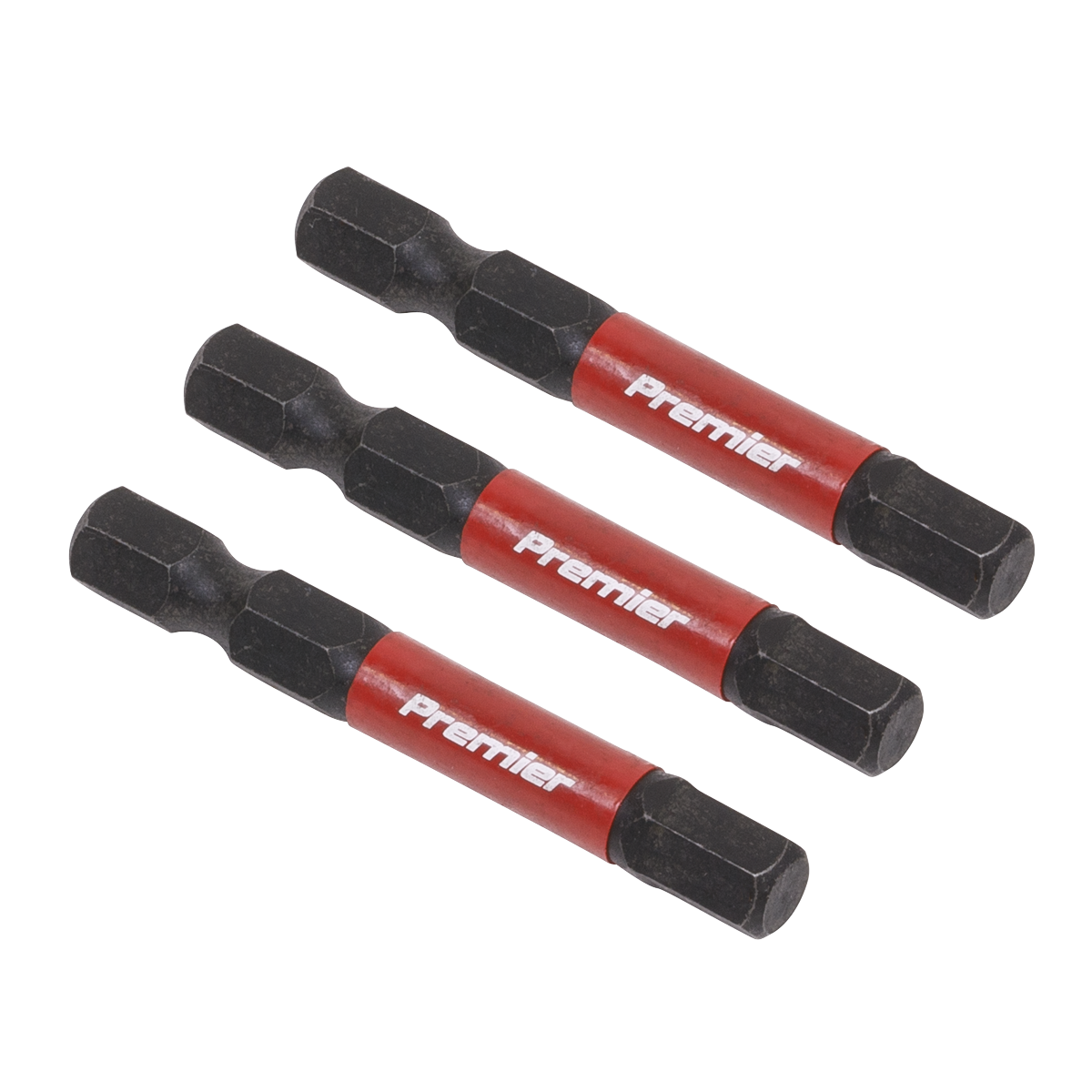 Sealey 3pc 50mm Hex 6mm Impact Power Tool Bit Set AK8239
