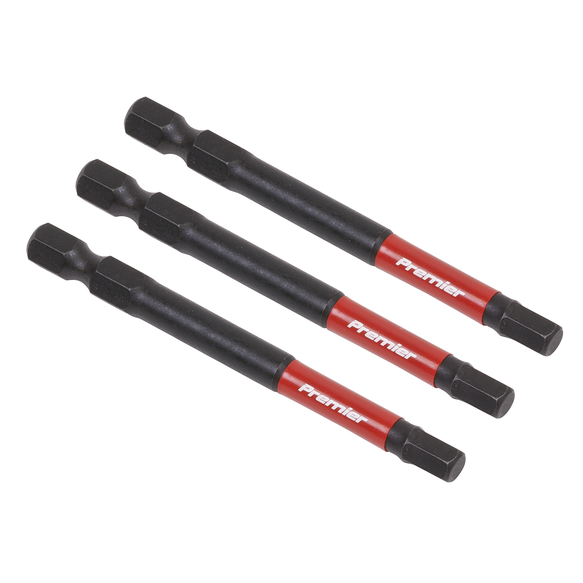 Sealey 3pc 75mm Hex 5mm Impact Power Tool Bit Set AK8263