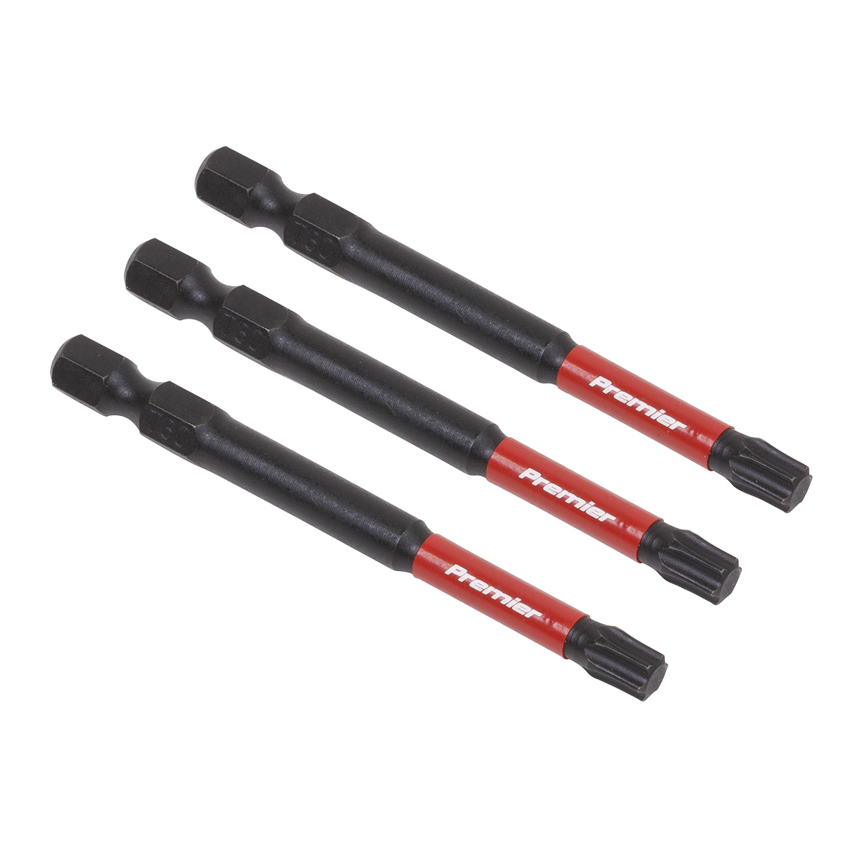 Sealey 3pc 75mm TRX Star* T30 Impact Power Tool Bit Set AK8270