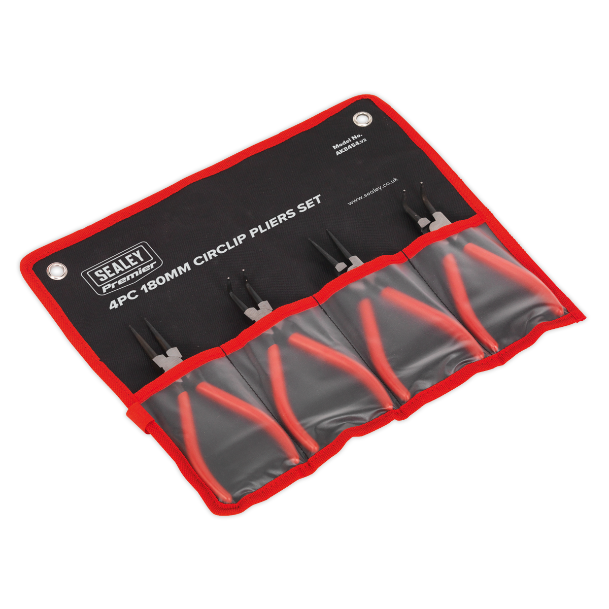Sealey 4pc 180mm Circlip Pliers Set AK8454