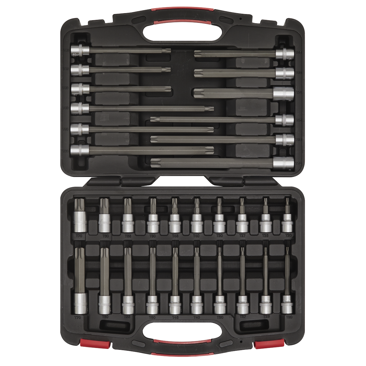Sealey 32pc 3/8"Sq Drive TRX-Star* Socket Bit Set - Platinum Series AK89001