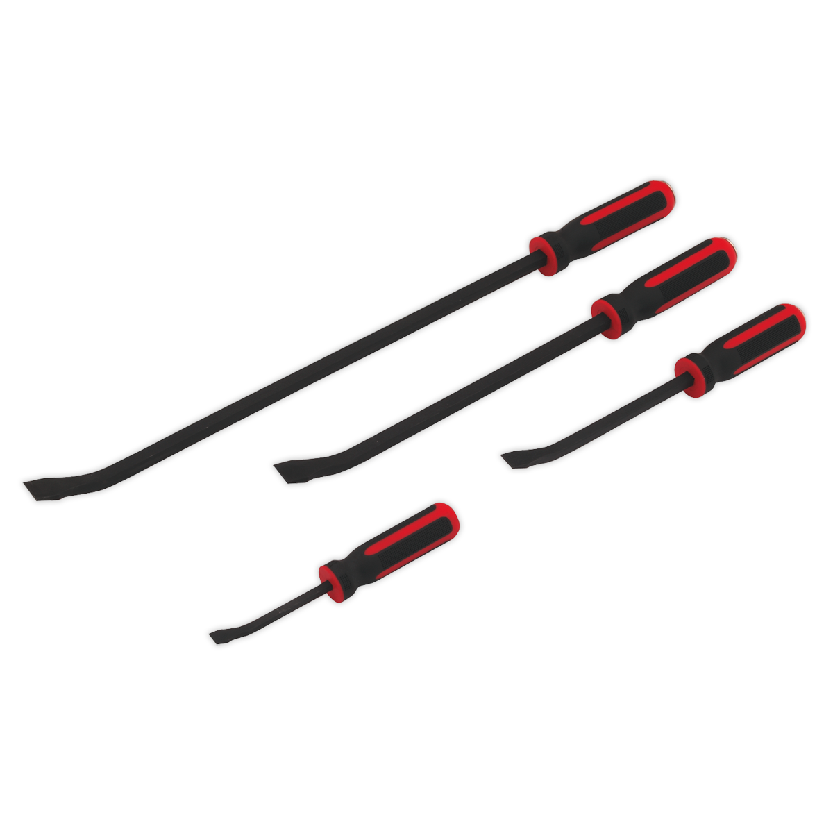 Sealey 4pc Heavy-Duty Pry Bar Set with Hammer Cap AK9105