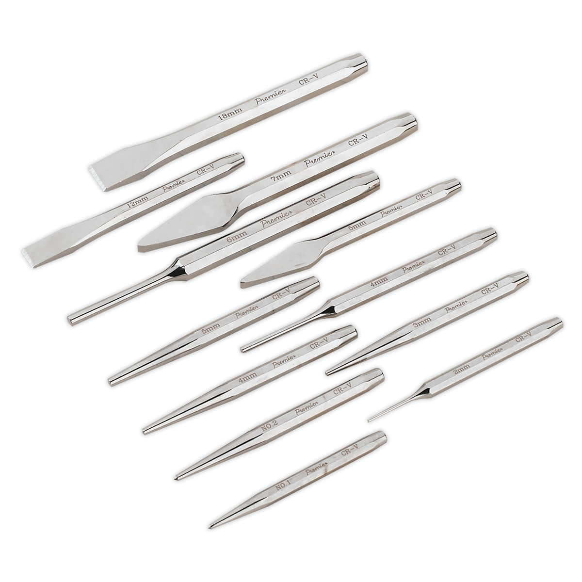 Sealey 12pc Punch & Chisel Set AK9129