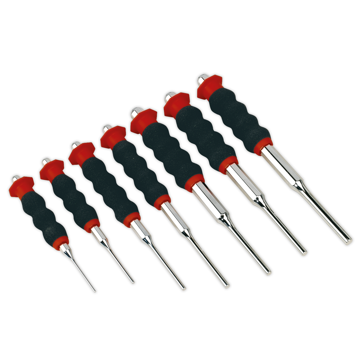 Sealey 7pc Sheathed Parallel Pin Punch Set AK9131