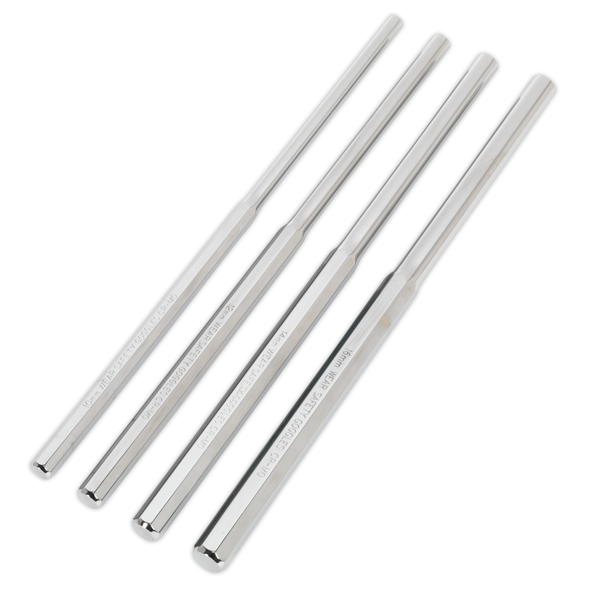 Sealey 4pc 350mm Extra-Long Parallel Pin Punch Set AK9147