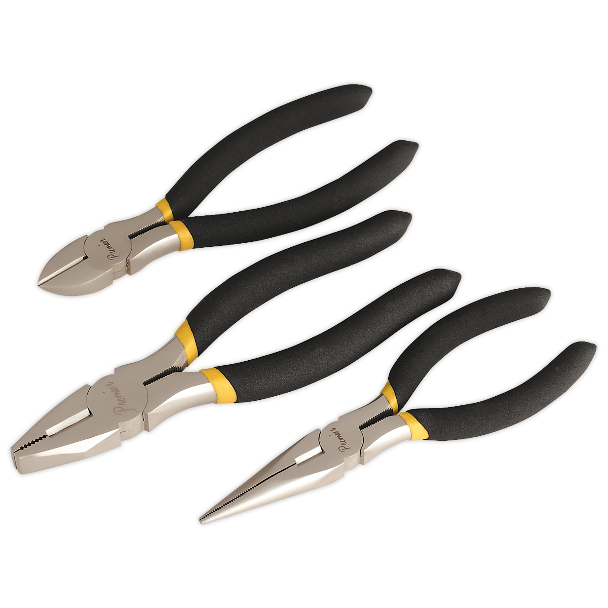 Sealey 3pc Pliers Set Ni-Fe Finish AK9333