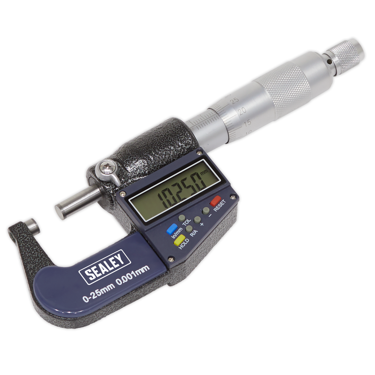 Sealey 0-25mm(0-1") Digital External Micrometer AK9635D