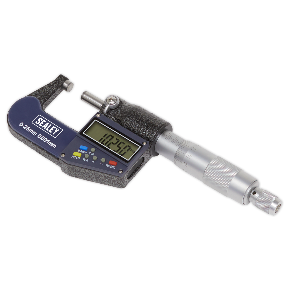 Sealey 0-25mm(0-1") Digital External Micrometer AK9635D