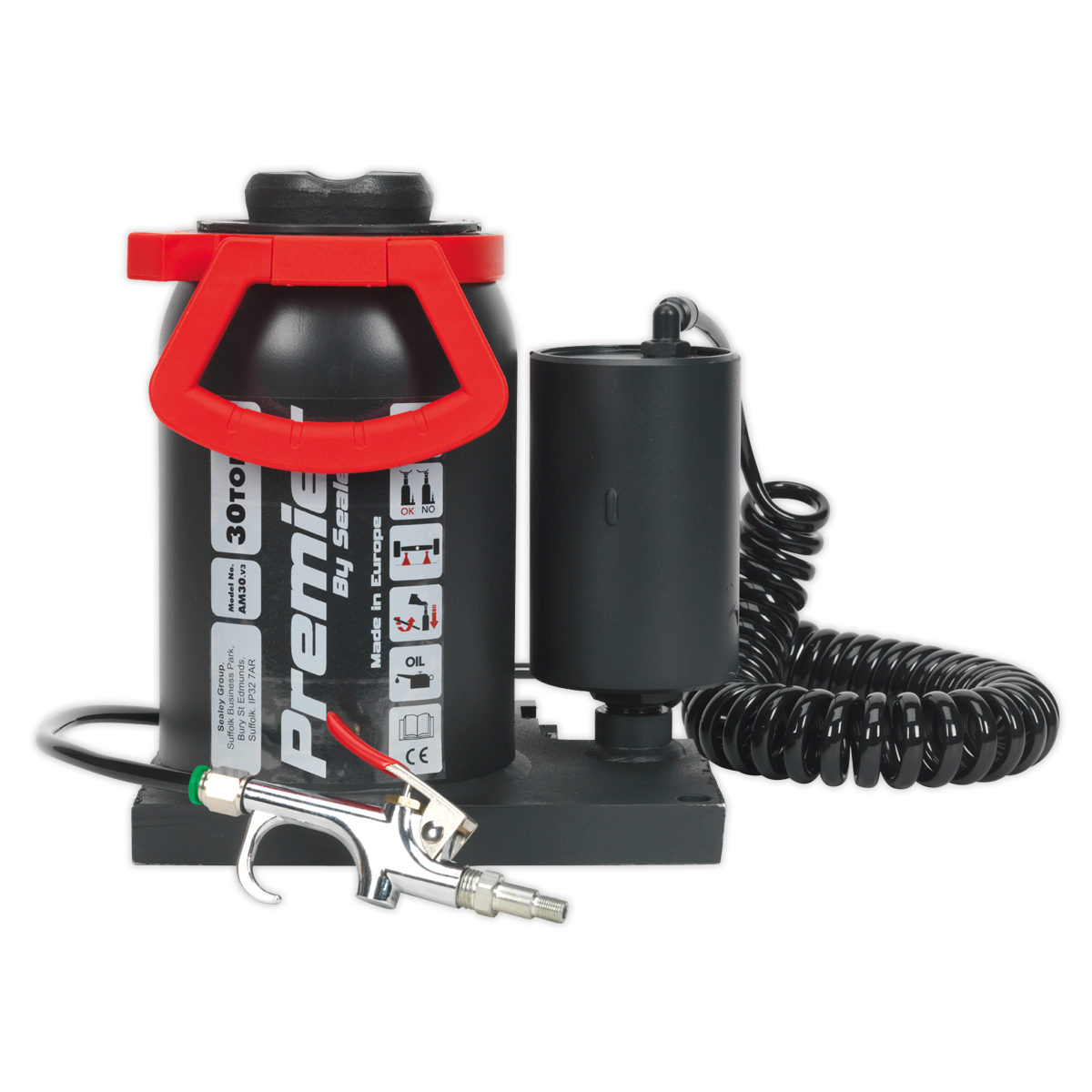 Sealey 30tonne Bottle Jack Manual/Air Hydraulic AM30