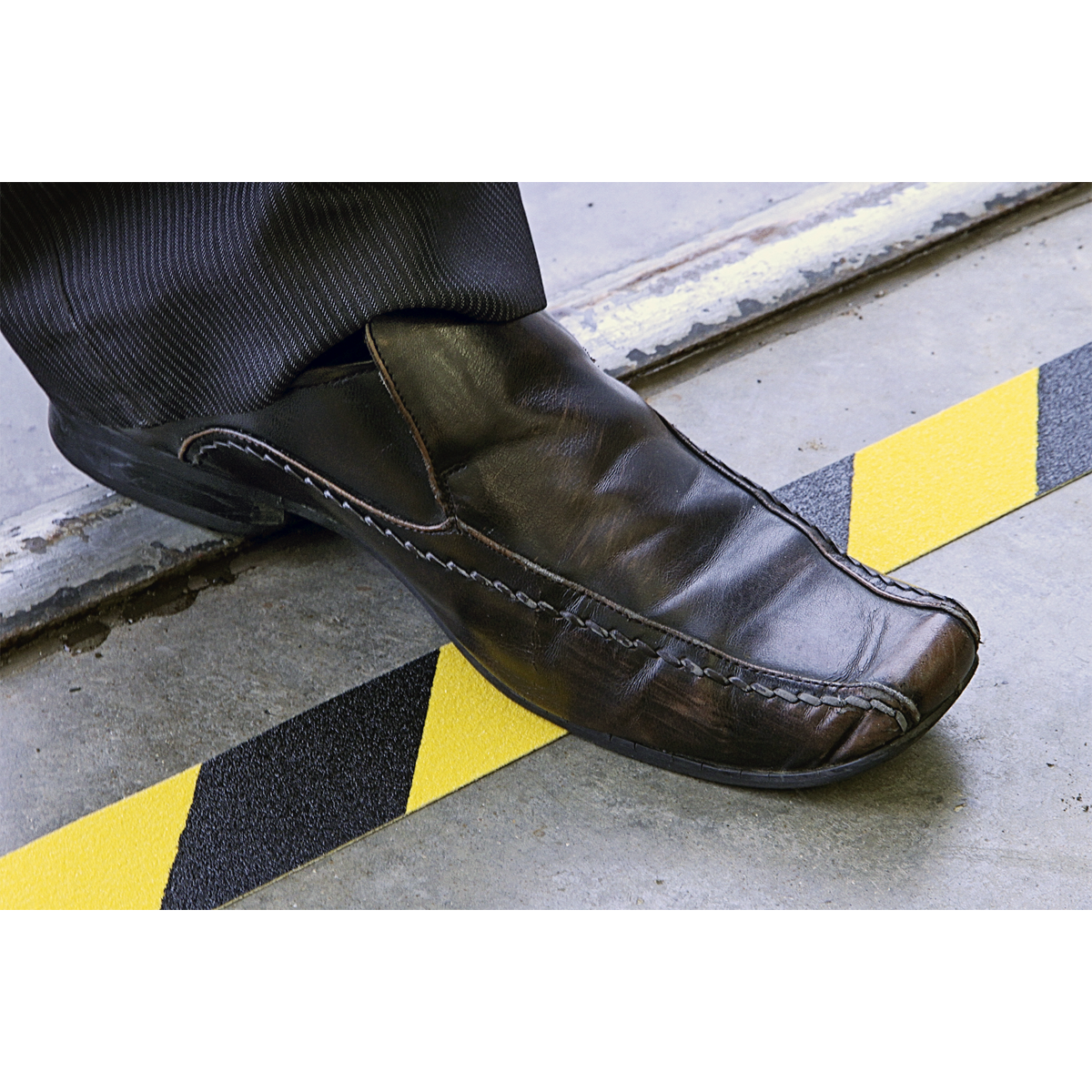 Sealey 50mm x 18m Black & Yellow Self-Adhesive Anti-Slip Tape ANTBY18