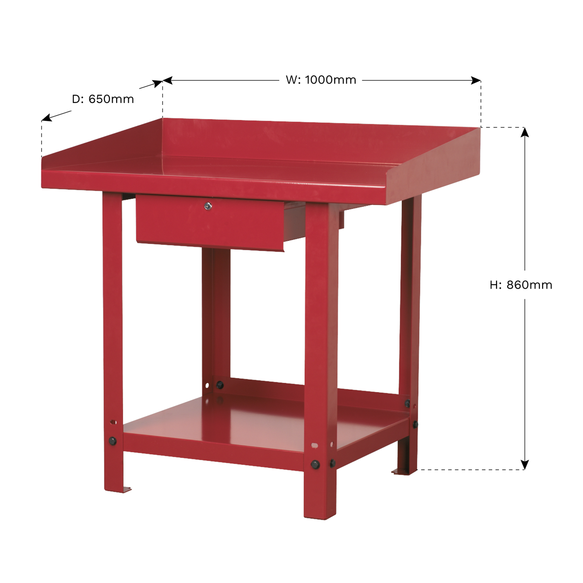 Sealey 1m Steel Workbench with 1 Drawer AP1010