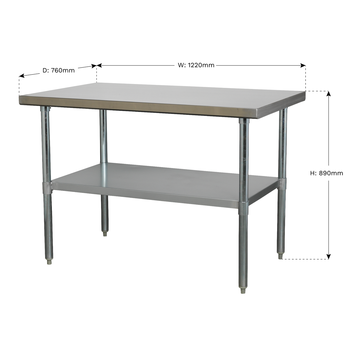 Sealey 1.2m Stainless Steel Workbench AP1248SS