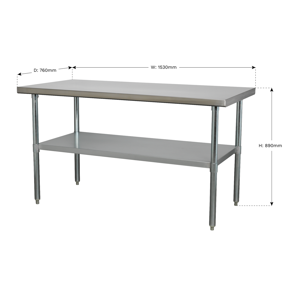 Sealey 1.5m Stainless Steel Workbench AP1560SS