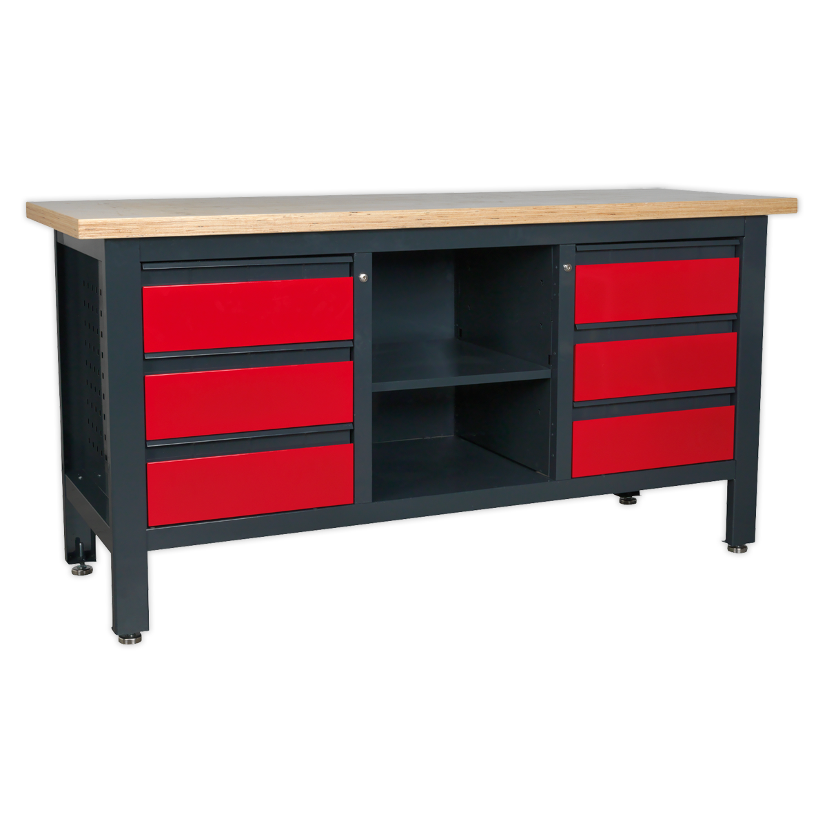 Sealey Workstation with 6 Drawers & Open Storage AP1905D