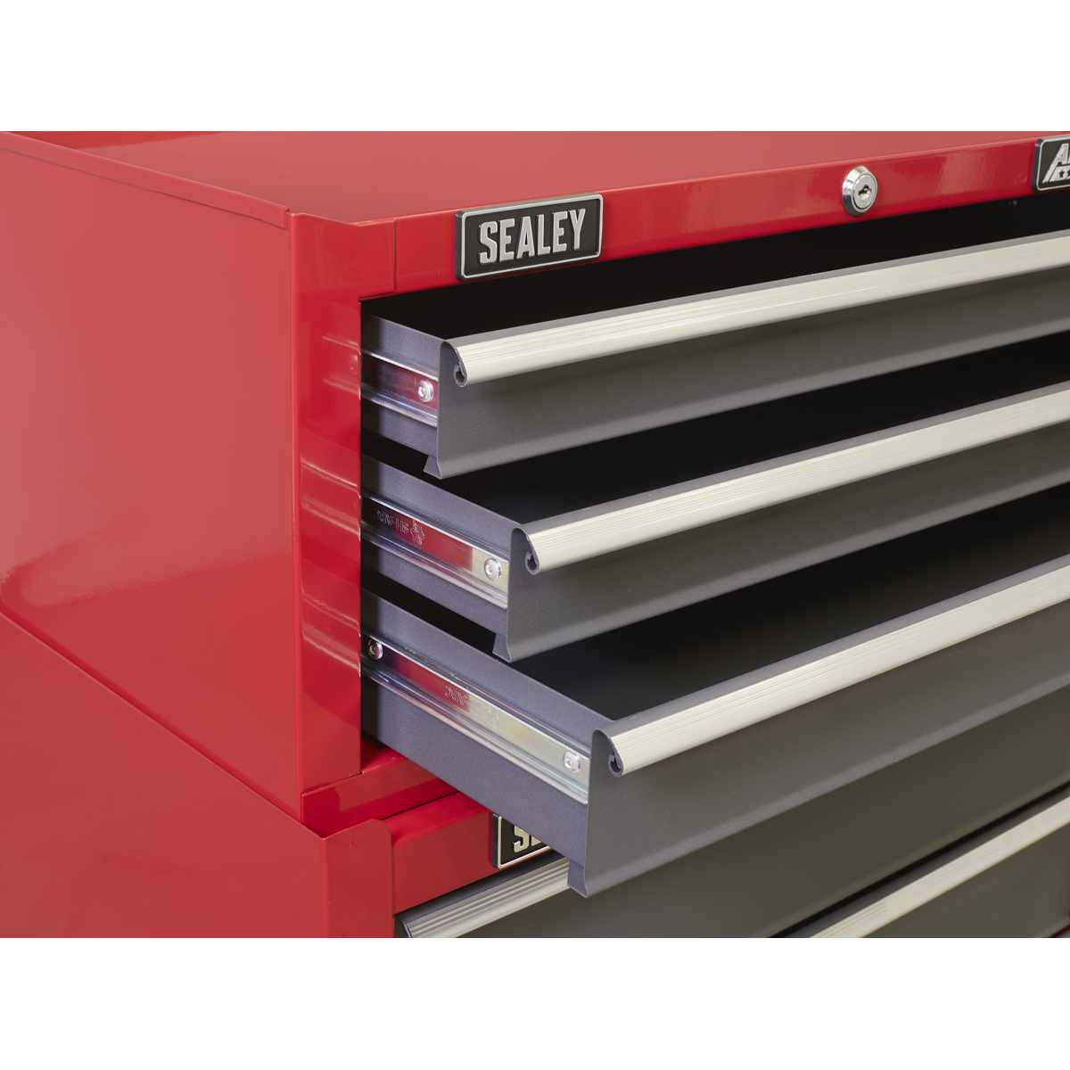Sealey 3 Drawer Mid-Box with Ball-Bearing Slides - Red/Grey AP22309BB