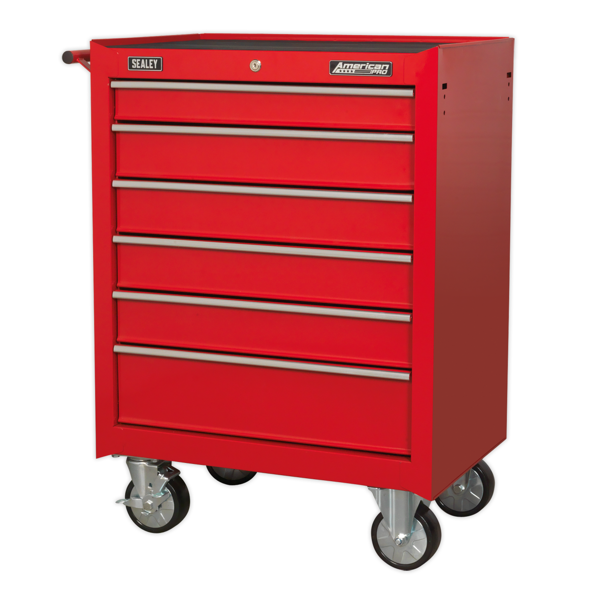 Sealey 6 Drawer Rollcab with Ball-Bearing Slides - Red AP226