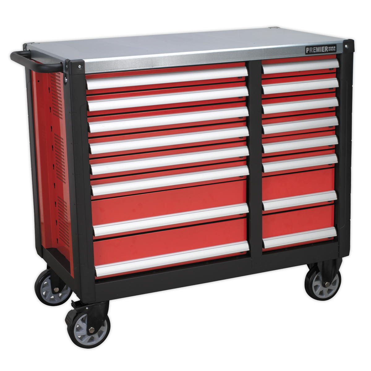 Sealey 16 Drawer Mobile Workstation with Ball-Bearing Slides AP24216