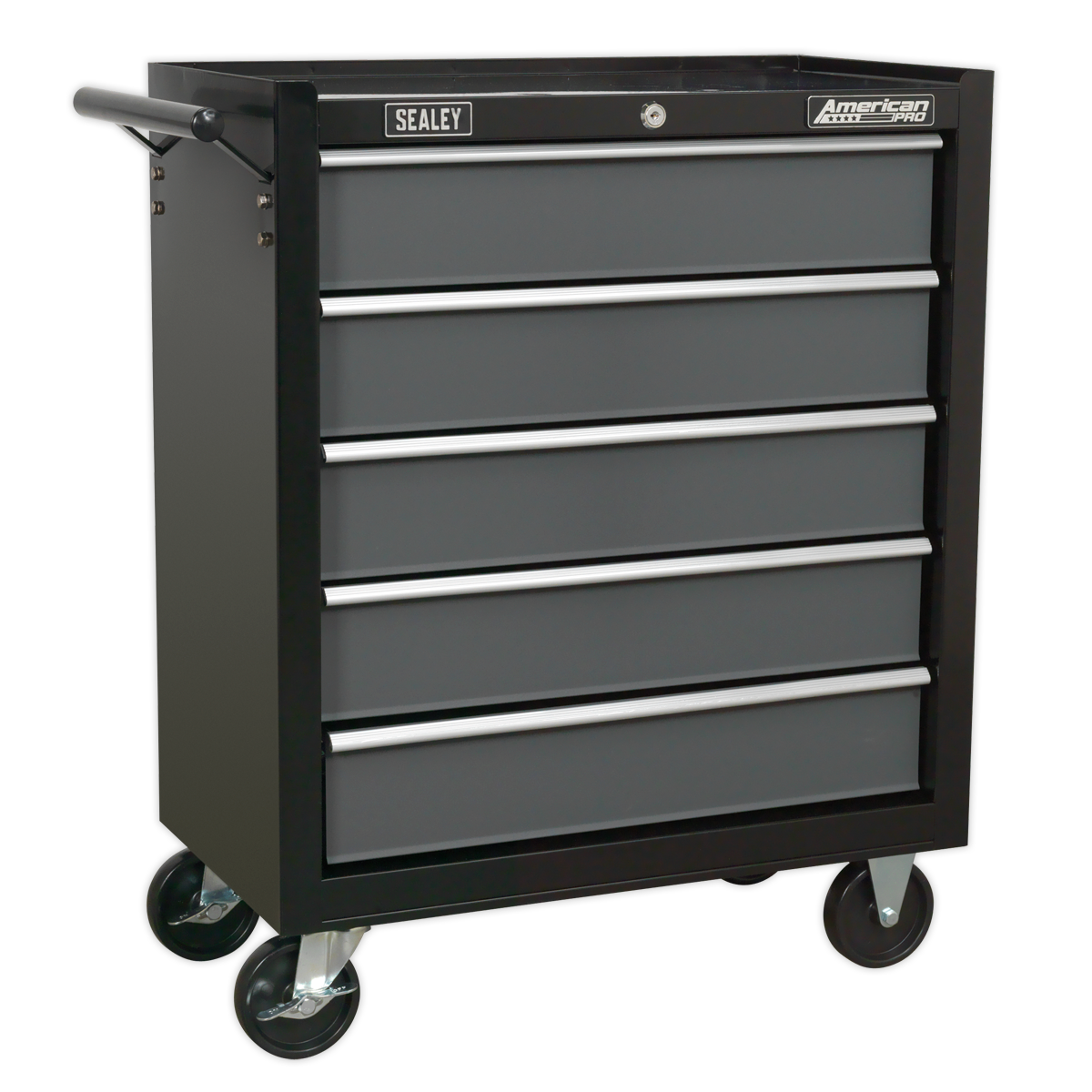 Sealey 5 Drawer Rollcab with Ball-Bearing Slides - Black/Grey AP2505B