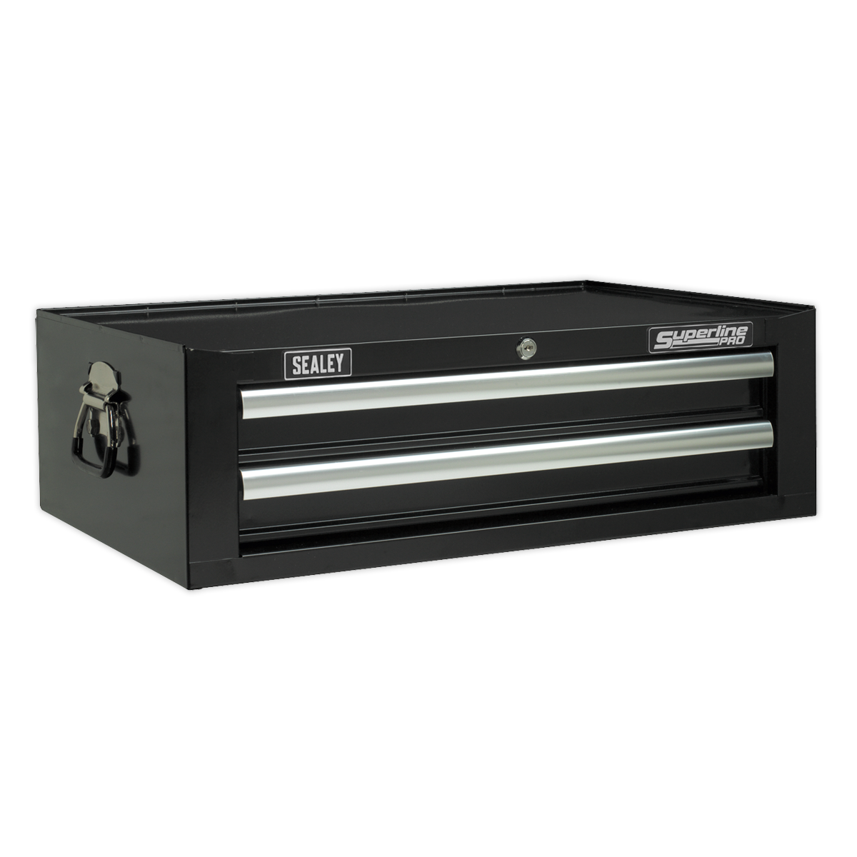 Sealey 2 Drawer Mid-Box with Ball-Bearing Slides - Black AP26029TB
