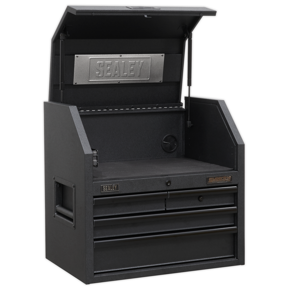 Sealey 4 Drawer 660mm Topchest with Soft Close Drawers & Power Strip AP2704BE