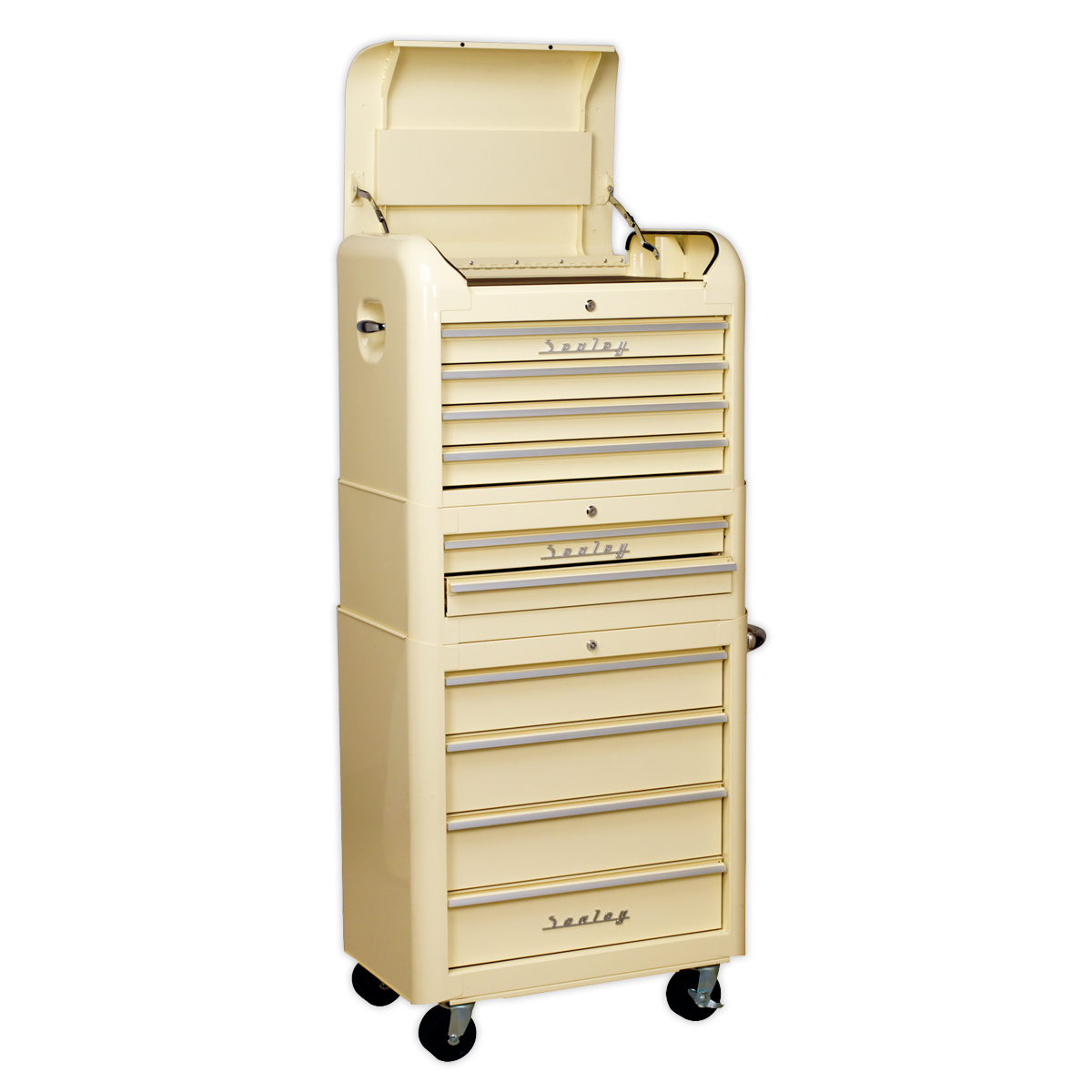 Sealey 10 Drawer Retro Style Topchest, Mid-Box & Rollcab Combo AP28COMBO2