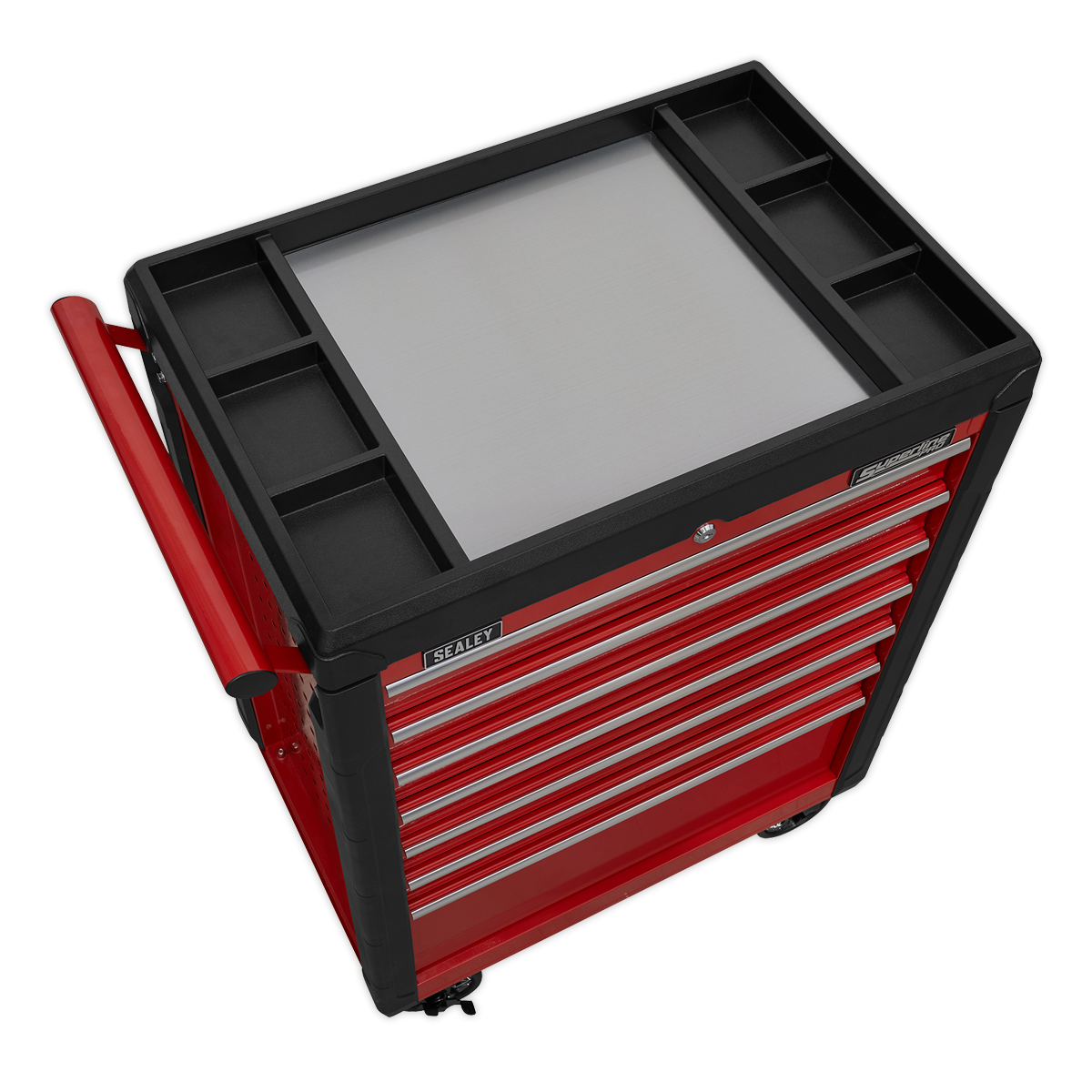 Sealey 7 Drawer Rollcab with Ball-Bearing Slides - Red AP3407
