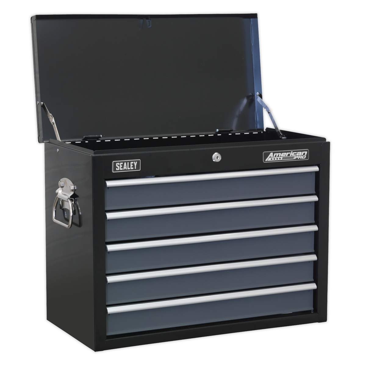 Sealey 5 Drawer Topchest with Ball-Bearing Slides - Black/Grey AP3505TB