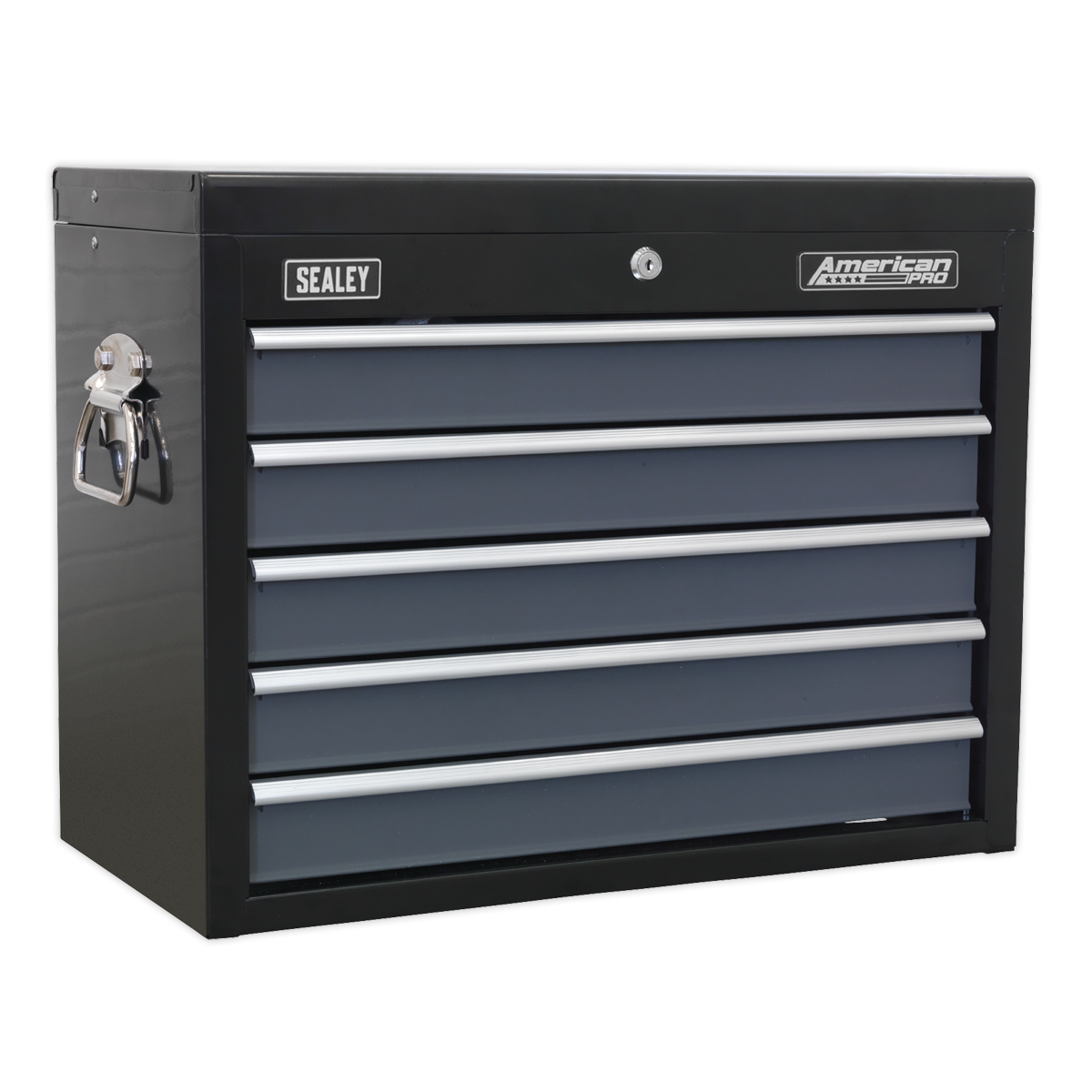 Sealey 5 Drawer Topchest with Ball-Bearing Slides - Black/Grey AP3505TB