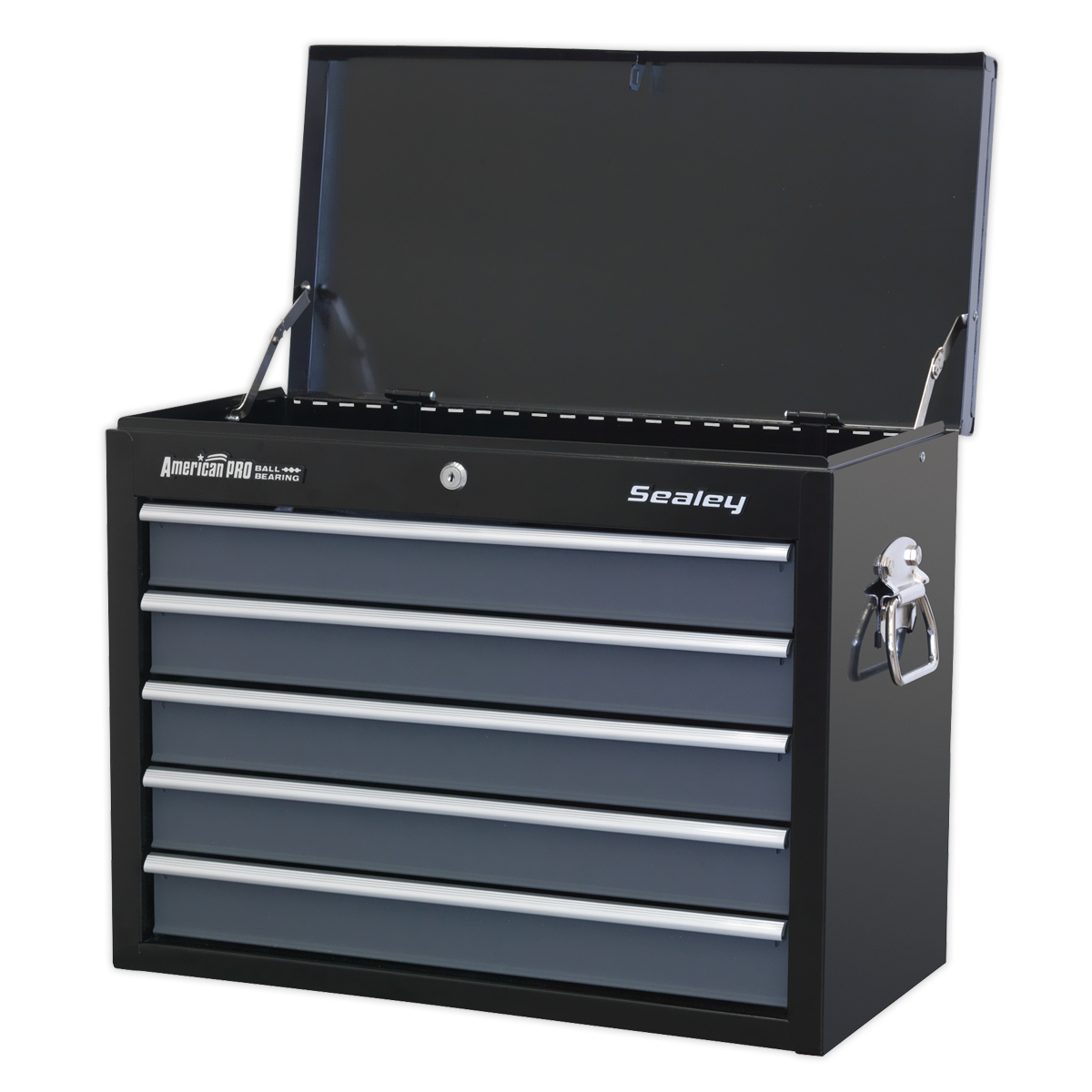 Sealey 5 Drawer Topchest with Ball-Bearing Slides - Black/Grey AP3505TB