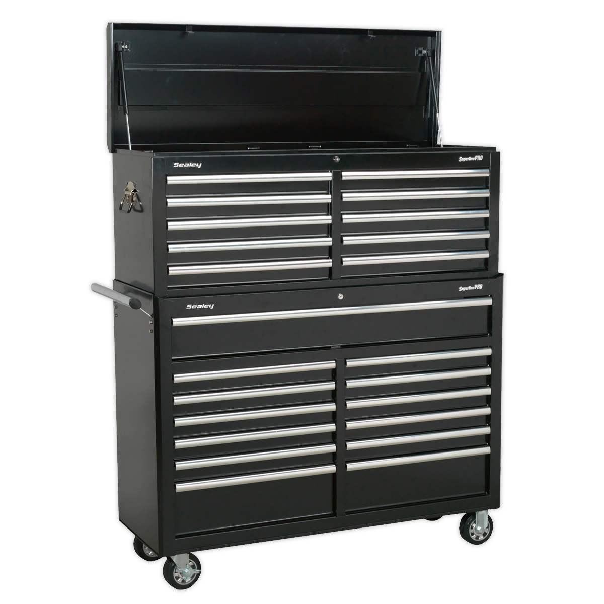 Sealey Tool Chest Combination 23 Drawer with Ball-Bearing Slides - Black AP52COMBO2