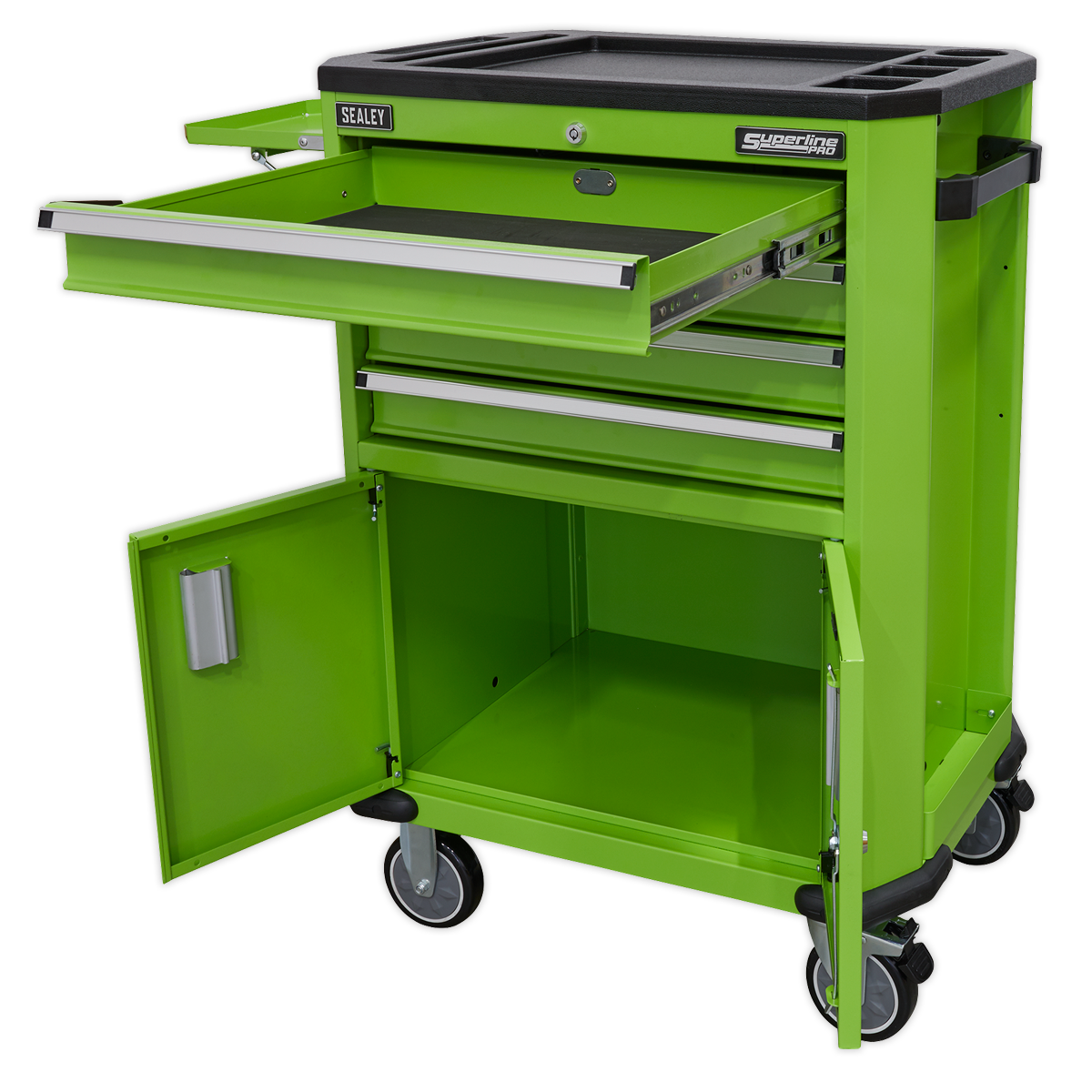 Sealey 4 Drawer & 2 Door Cupboard Tool Trolley AP980MTHV