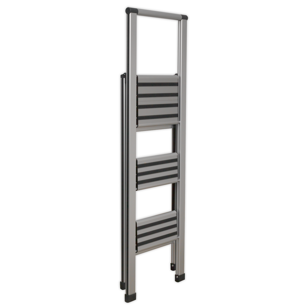 Sealey 3-Step Trade Aluminium Professional Folding Step Ladder 150kg Capacity APSL3