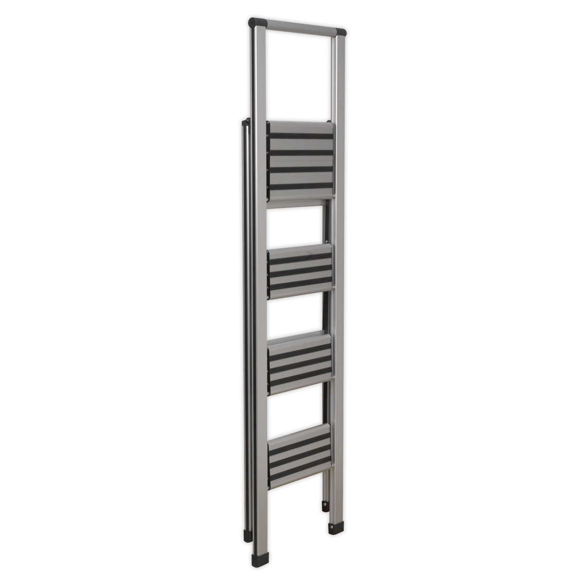 Sealey 4-Step Trade Aluminium Professional Folding Step Ladder 150kg Capacity APSL4