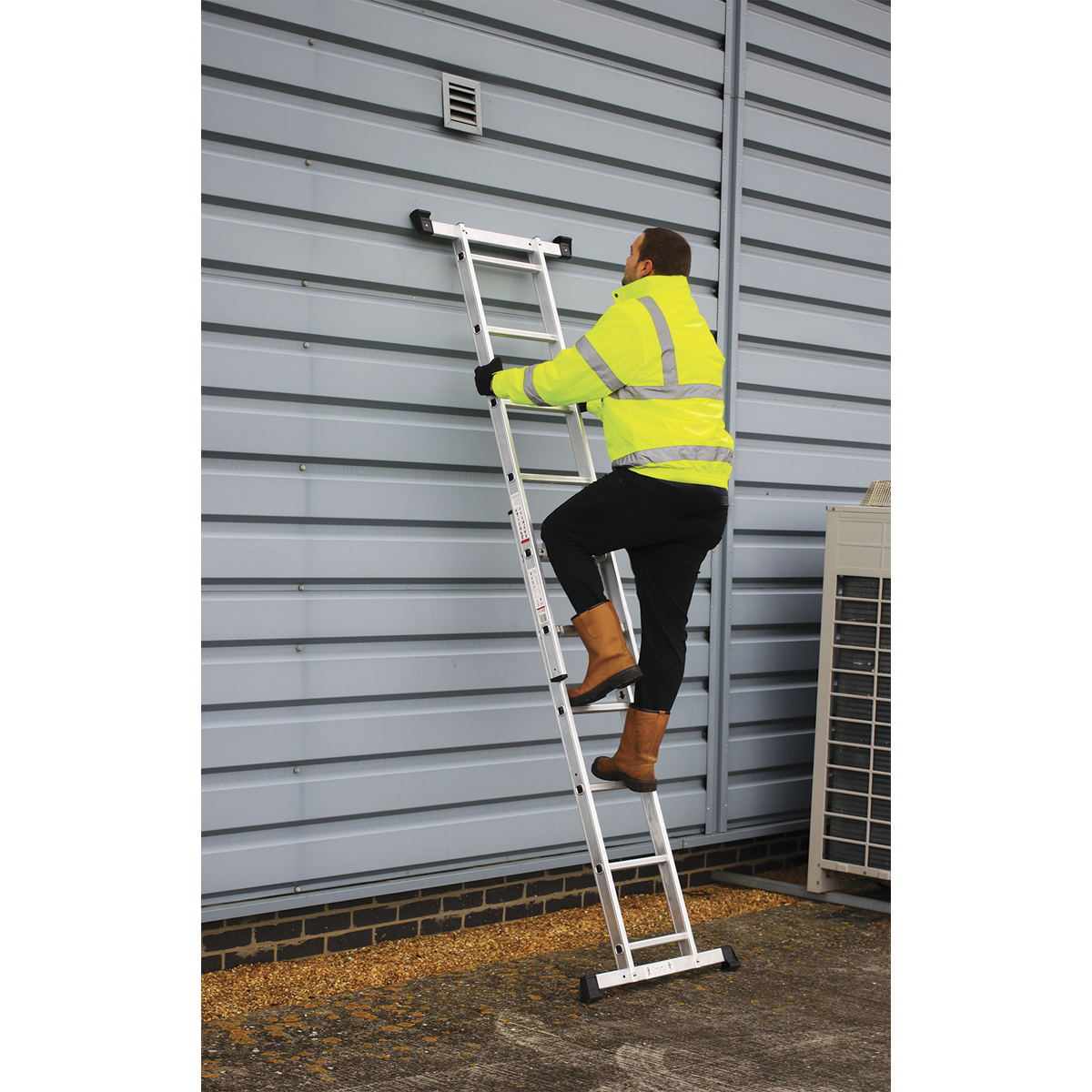 Sealey 4-Way Aluminium Scaffold Ladder EN 131 ASCL2