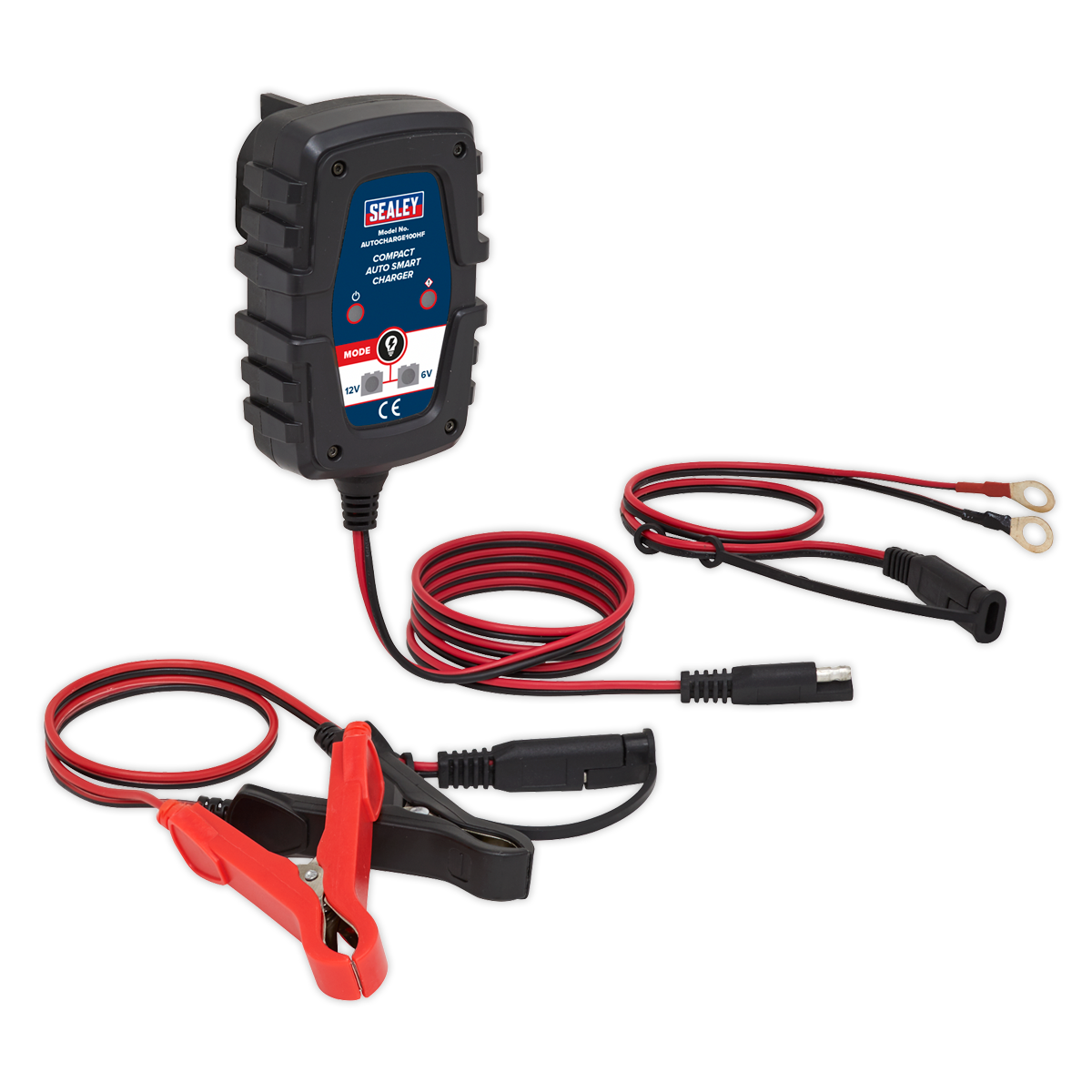 Sealey 1A 6/12V Compact Smart Trickle Charger AUTOCHARGE100HF