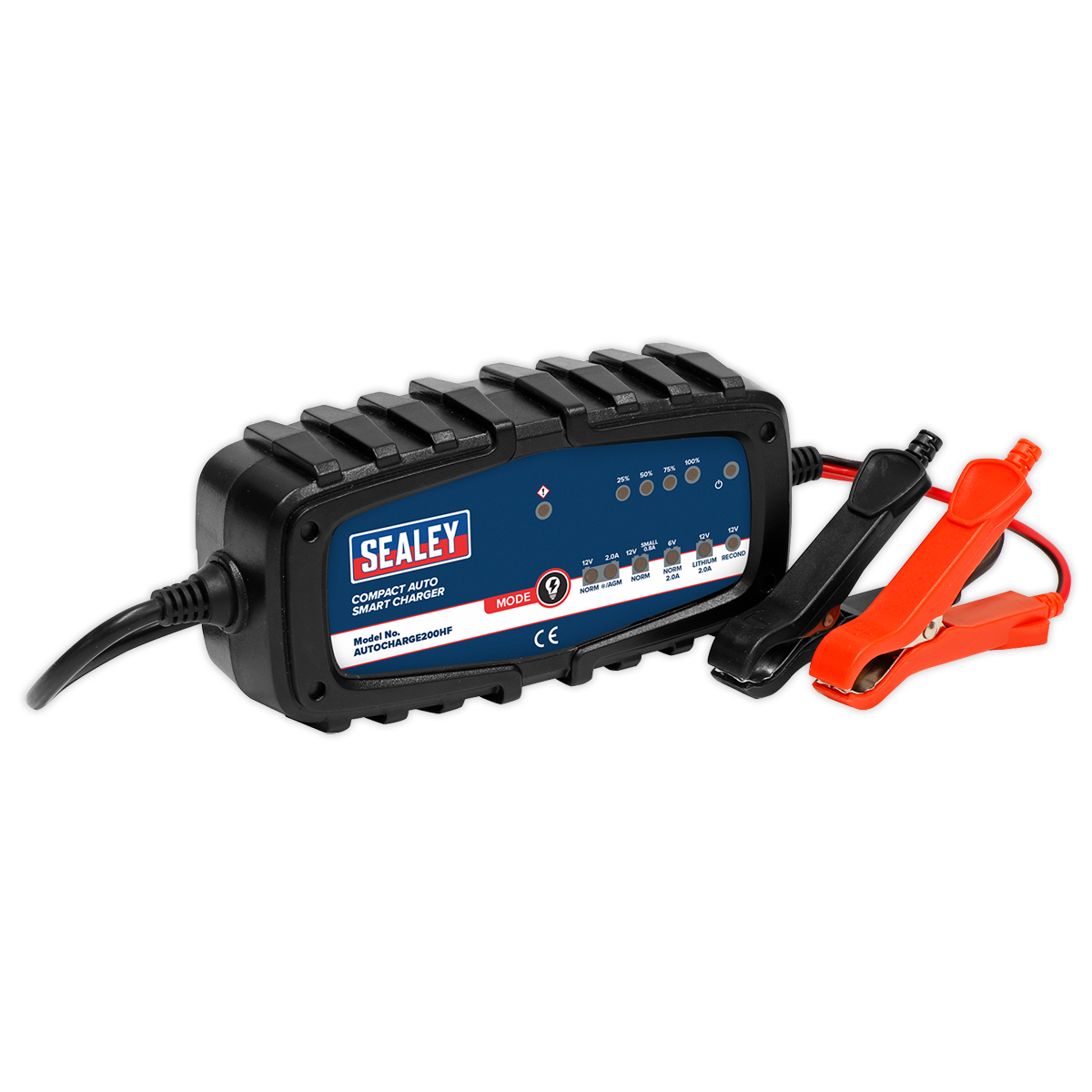 Sealey 2A 9-Cycle 6/12V Compact Smart Trickle Charger AUTOCHARGE200HF