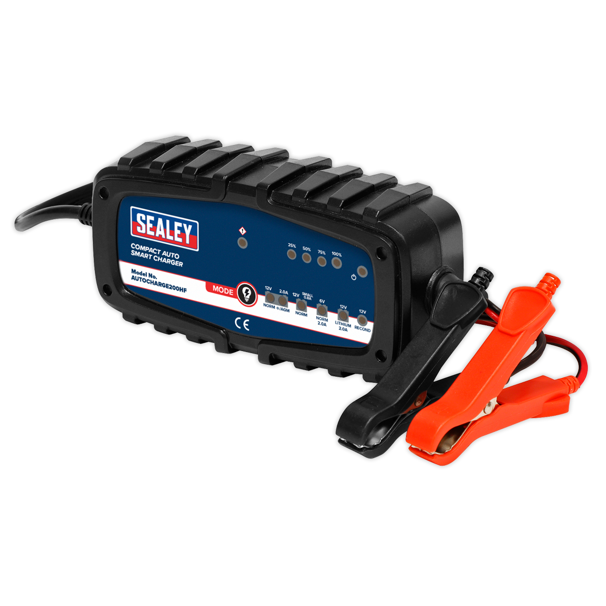 Sealey 2A 9-Cycle 6/12V Compact Smart Trickle Charger AUTOCHARGE200HF